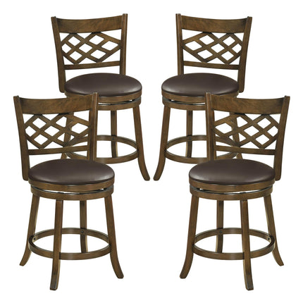 Dreamade Swivel Bar Stools Set of 2/4 26"/31" Bar Height Chairs