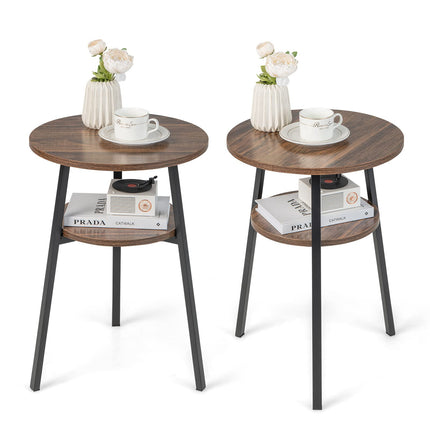 Dreamade Round End Table Set