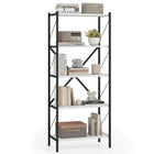 Dreamade 5-Tier Tall Industrial Bookcase with Heavy-Duty Metal Frame (1/2)