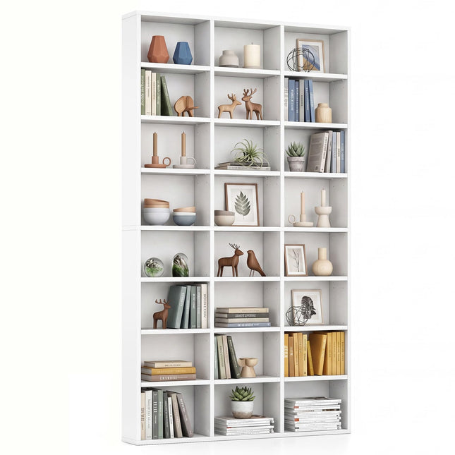 Dreamade 70" Tall 8-Tier Large Bookcase with 24 Open Cube & 18 Adjustable Display Storage Shelves