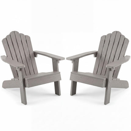 Dreamade Kids Adirondack Chair, All-Weather HIPS Children's Outdoor Chair with Tilted High Backrest
