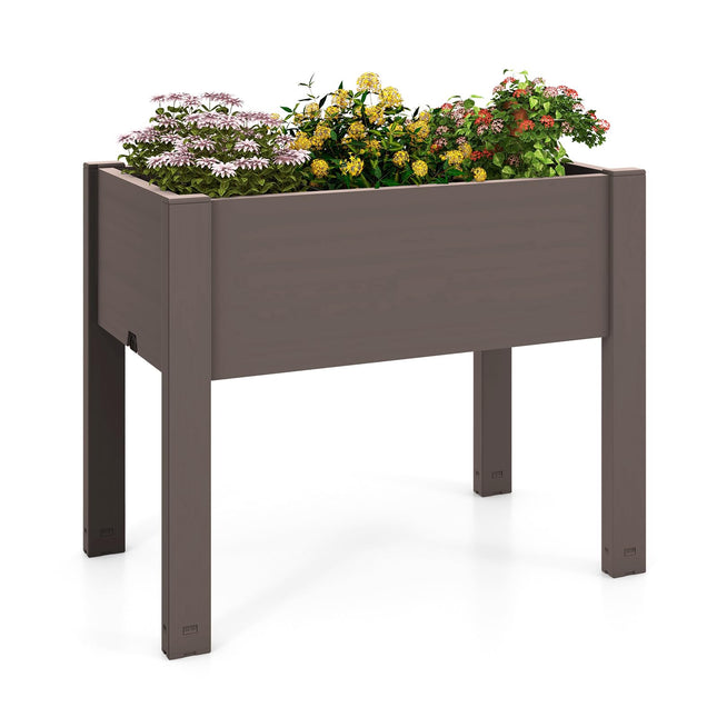 Dreamade Raised Garden Bed with Legs, Self-Watering Planter Box with Water Level Indicator