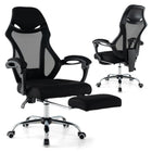 Dreamade Ergonomic Desk Chair with Footrest, Mesh Office Chair with Height-Adjustable & Tilting Backrest