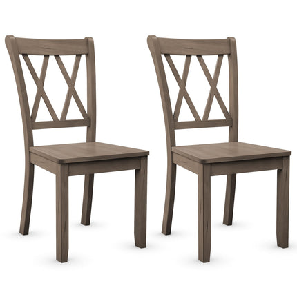 Dreamade Rubber Wood Dining Room Side Chair