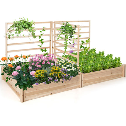Dreamade Raised Garden Bed with Trellis