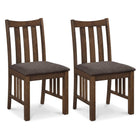Dreamade Rubber Wood Dining Chairs with Upholstered Cushioned Seat (2/4)