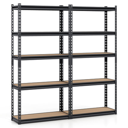 Dreamade 5-Tier Metal Storage Shelves Heavy Duty Garage Shelving Units(1/2/3/4,30" W x 12" D x 60" H)