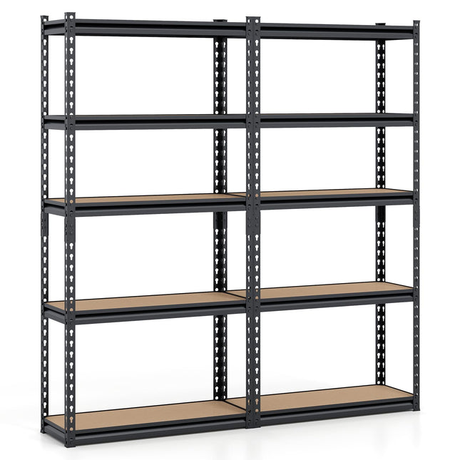 Dreamade 5-Tier Metal Storage Shelves Heavy Duty Garage Shelving Units(1/2/3/4,30" W x 12" D x 60" H)