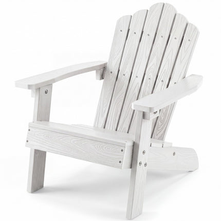 Dreamade Kids Adirondack Chair, All-Weather HIPS Children's Outdoor Chair with Tilted High Backrest