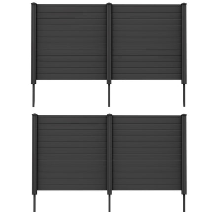 Trash Can Enclosure with 3 Stakes - Dreamade