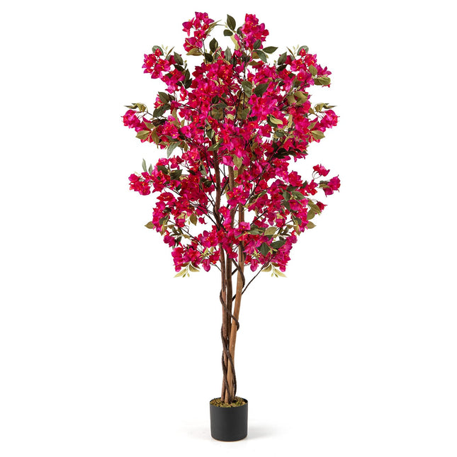 Dreamade 6 FT Bougainvillea Artificial Tree Artificial Plants for Indoor Decor