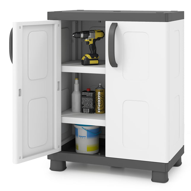 Dreamade Storage Cabinet with 2 Doors and Adjustable Shelves