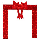 Dreamade Lighted Christmas Doorway Arch, Light-up Xmas Decoration with 240 LED Lights