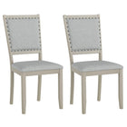 Dreamade Dining Chairs Set of 2/4 Fabric Upholstered Kitchen Chairs w/Padded Seat & Back Cushions