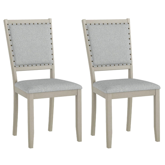 Dreamade Dining Chairs Set of 2/4 Fabric Upholstered Kitchen Chairs w/Padded Seat & Back Cushions