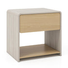 Dreamade Modern Nightstand with Drawer Set of 1/2 Storage Open Shelf