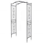 Dreamade Metal Garden Arbor | 7.5 FT Heavy Duty Arch Trellis for Climbing Plants