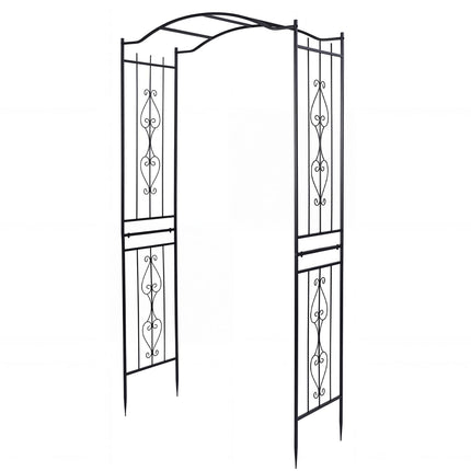Dreamade Metal Garden Arbor | 7.5 FT Heavy Duty Arch Trellis for Climbing Plants