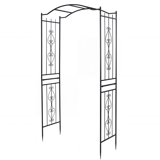 Dreamade Metal Garden Arbor | 7.5 FT Heavy Duty Arch Trellis for Climbing Plants
