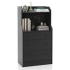Dreamade 3 Drawers Dresser for Bedroom - Modern Storage Dresser Chest of Drawers with 2 Shelves, 3 Pull-Out Drawers