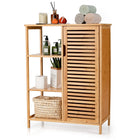 Bathroom Storage Cabinet Bamboo Floor Cabinet Free Standing Organizer - Dreamade