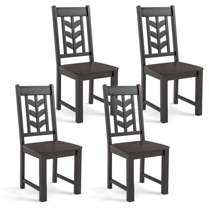 Dreamade Wooden Dining Chairs Set of 2/4