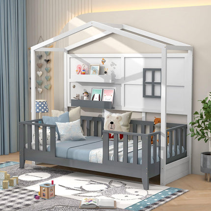 Dreamade Twin House Bed