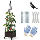 Dreamade Raised Garden Bed with Wheels & Tomato Cage