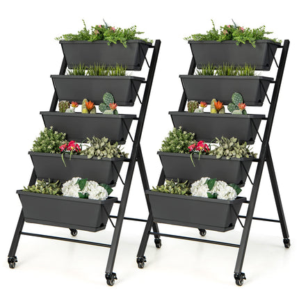 Dreamade Vertical Raised Garden Bed on Wheels