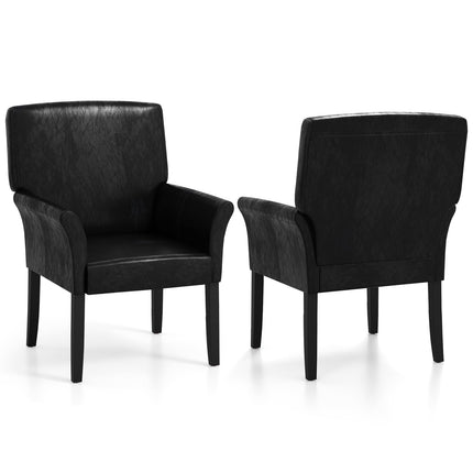 Leather Reception Guest Chairs