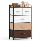 Dreamade 5-Drawer Fabric Dresser with Removable Fabric Bins