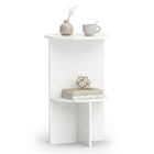 Dreamade 2-Tier Round Side Tables with Storage Shelf (1/2)