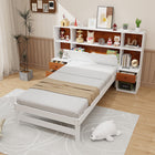 Dreamade Twin Bed Frames with Headboard and Drawer