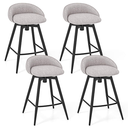 Dreamade Swivel Bar Stools Set of 2/4 25" Counter Height Bar Chairs