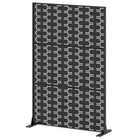 Dreamade Metal Privacy Screen 72 x 48 Inch Freestanding Fence Panel Indoor Outdoor