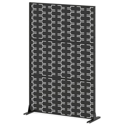 Dreamade Metal Privacy Screen 72 x 48 Inch Freestanding Fence Panel Indoor Outdoor
