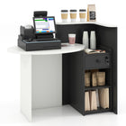 Dreamade Front Counter Desk with Lockable Drawer