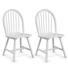 Dreamade Wood Dining Chairs, French Country Armless Spindle Back Dining Chairs