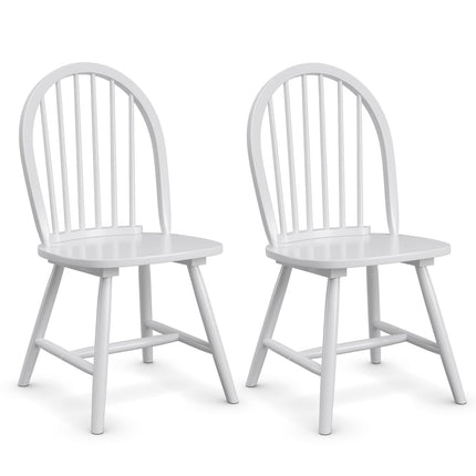 Dreamade Wood Dining Chairs, French Country Armless Spindle Back Dining Chairs