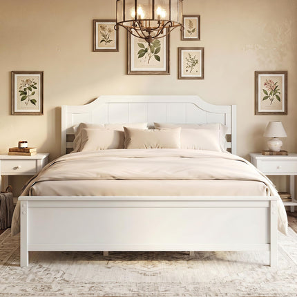 Dreamade Queen/Twin/King/Full Size Wooden Bed Frame with Headboard