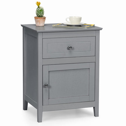 Wooden End Table W/Shelf - Dreamade