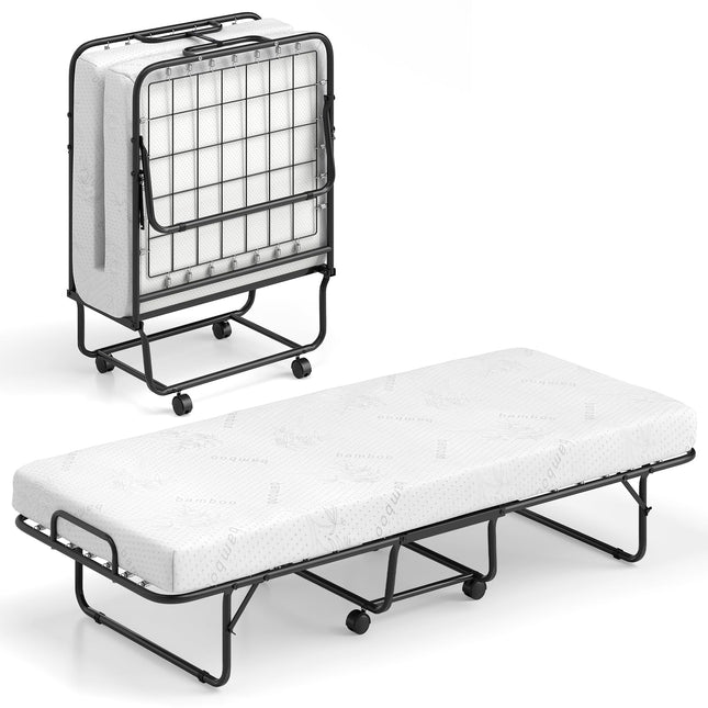 Dreamade Folding Bed with Mattress for Adults
