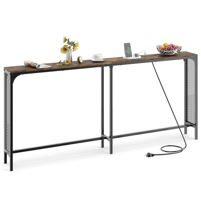 Dreamade 71” Console Table with Power Outlet