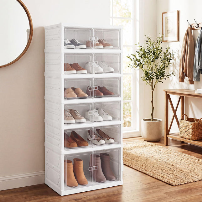 Dreamade 6-Tier Foldable Shoe Rack Organizer
