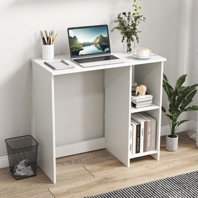 Dreamade White Small Desk for Bedroom