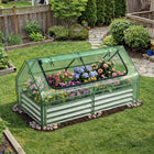 Dreamade 3-in-1 Metal Raised Garden Bed with Greenhouse Cover