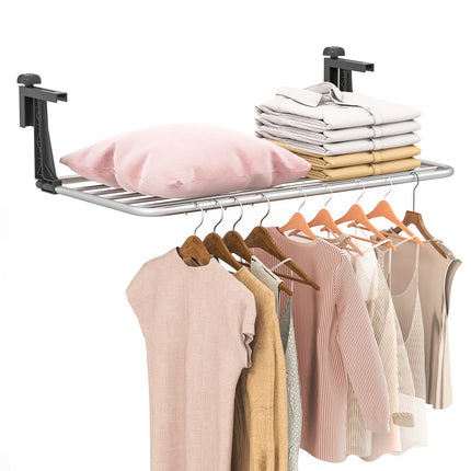 Dreamade Portable Clothes Drying Rack 25.5"/31" Aluminum Hanging Laundry Rack
