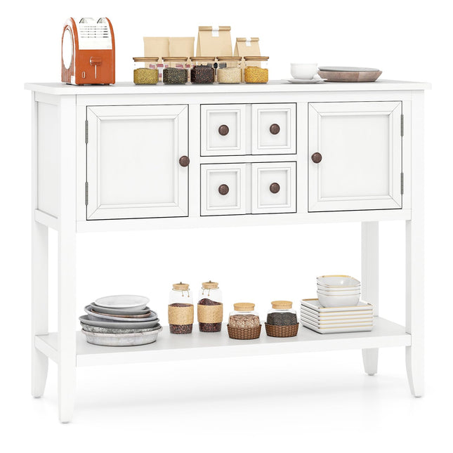 Dreamade Sideboard Buffet Cabinet with Storage, 42’’ Wood Credenza
