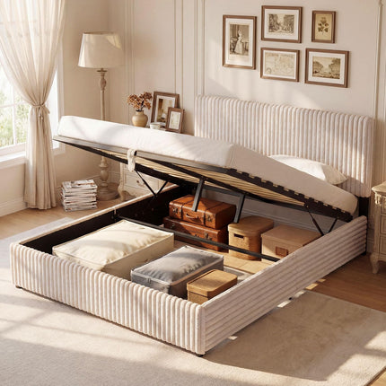 Dreamade Queen Size Lift Up Storage Bed