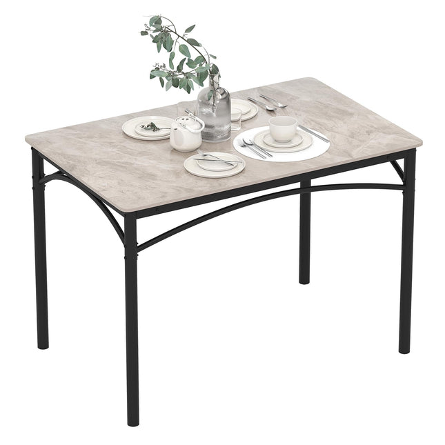Dreamade Dining Table with Large Faux Marble Tabletop